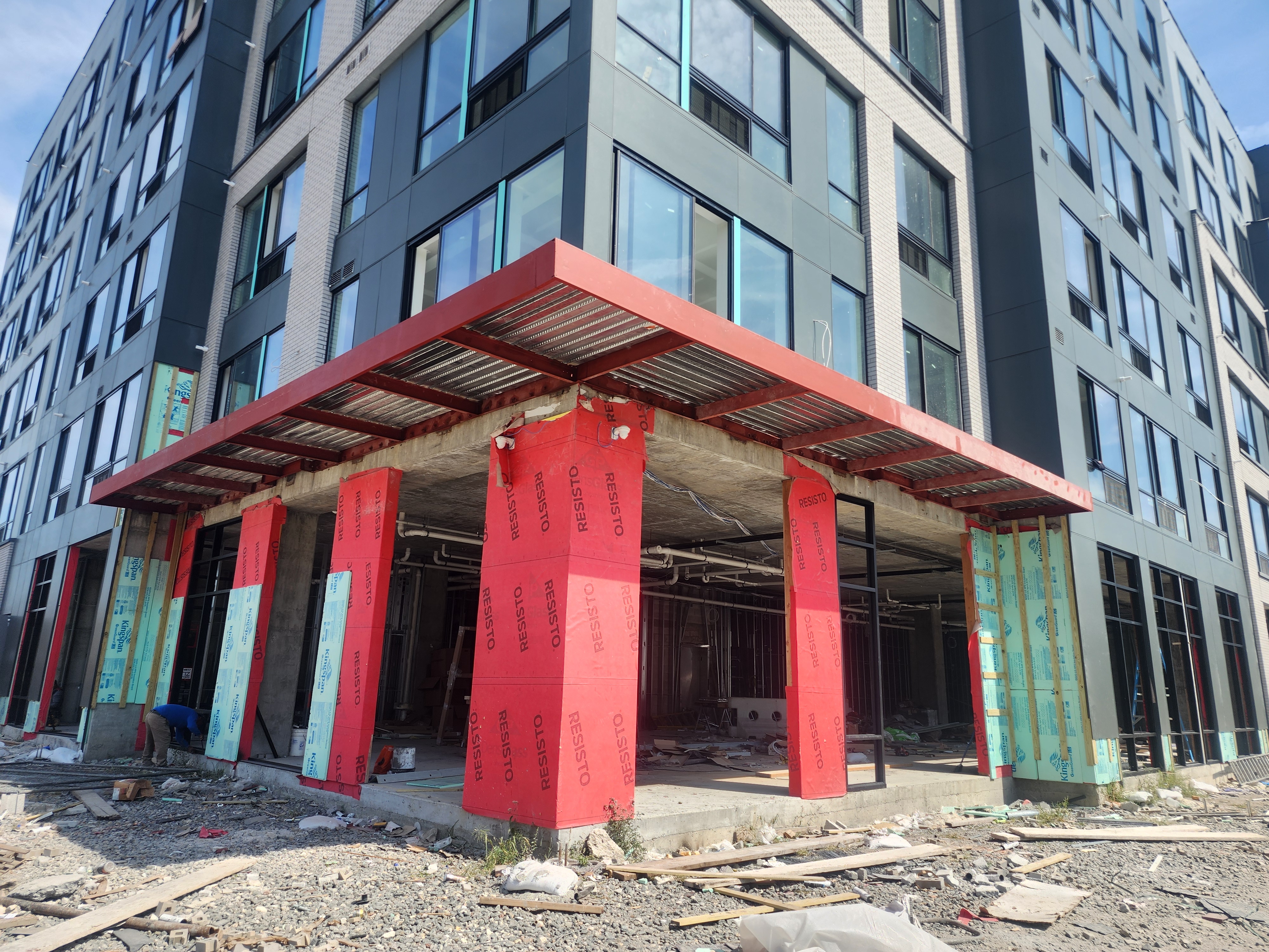 Commercial Entry Canopy Steel Frame